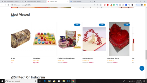 Gifts 100 | Free ecommerce website design in india MaMITs