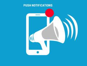 use of push notification in ecommerce website