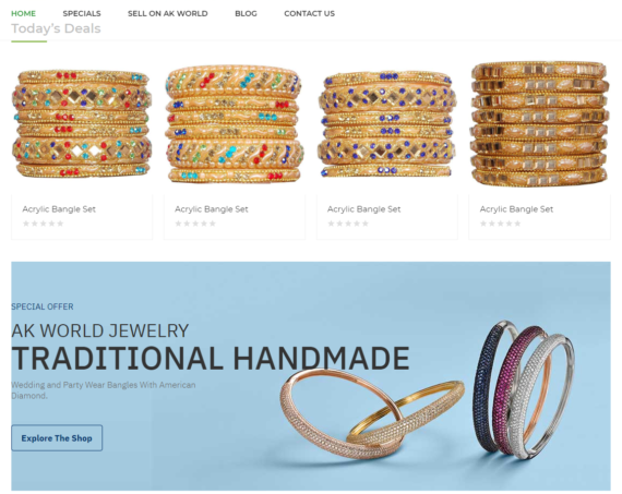 Ak World - Free ecommerce website and android app | MaMITs, India