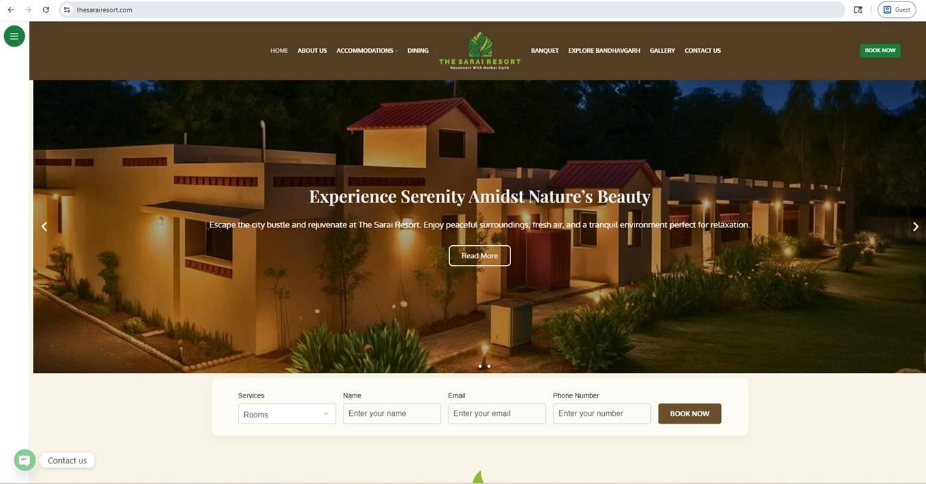 Hotel Website Design | Best Hotel Website Designing MaMITs - Hire Hotel Website Designer