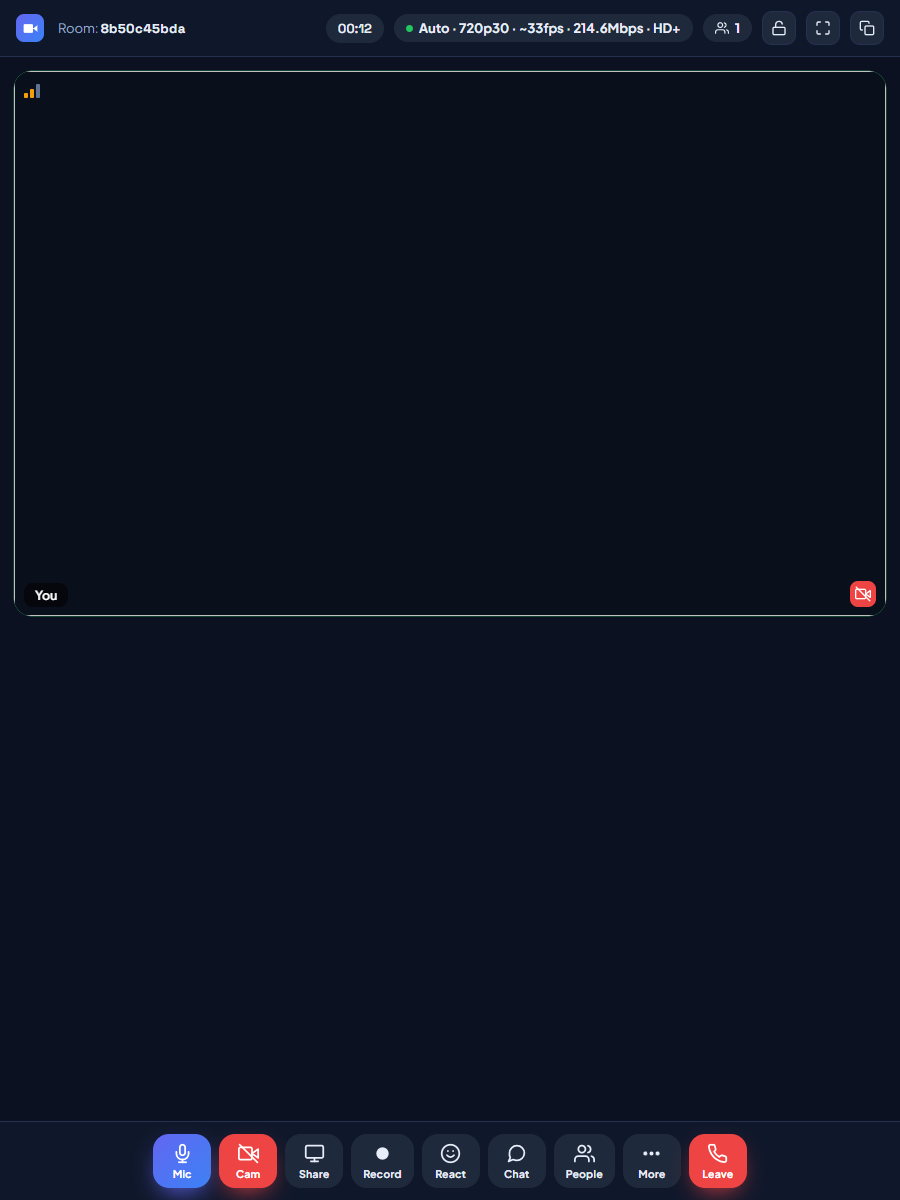 LiteMeet virtual background applied to a video call