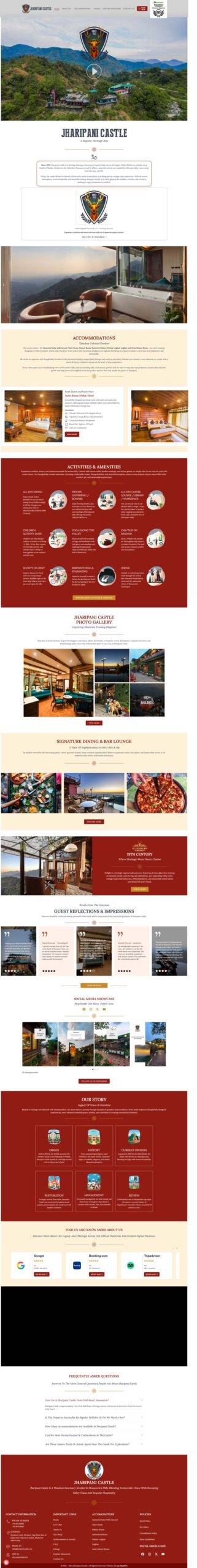 Top 10 hotel website design - India